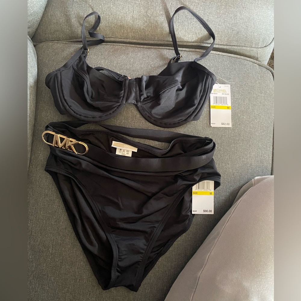 Michael Kors Black Women's Swimwear Set